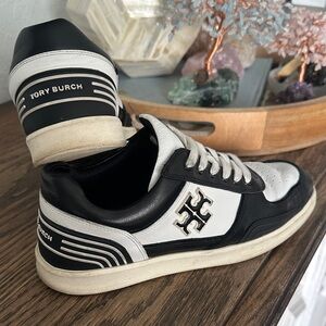 Tory Burch Black and White Sneakers